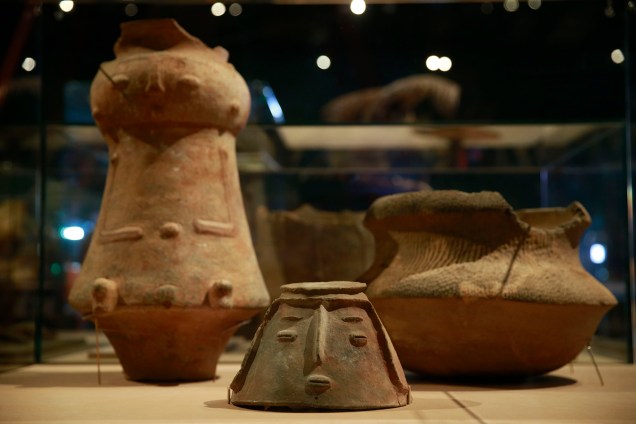 Urnas funerárias de tribos brasileiras na exposição 'Museu Nacional Vive - Arqueologia do Resgate - 25/02/2019