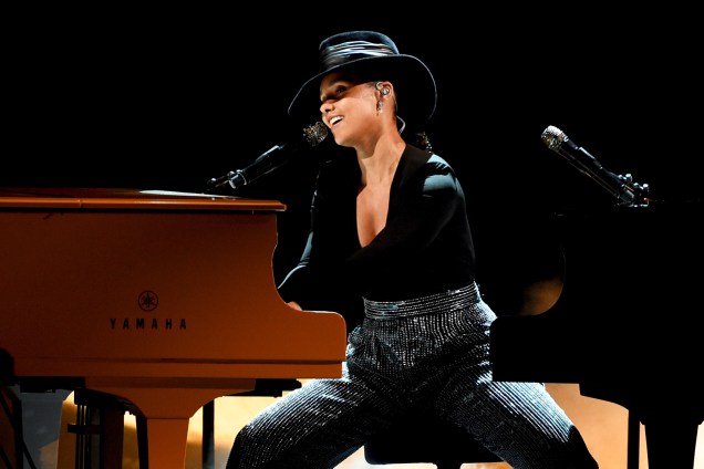 A cantora Alicia Keys se apresenta durante cerimônia de premiação do Grammy, em Los Angeles - 10/02/2019