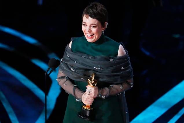 Olivia Colman recebe o Oscar de melhor atriz por sua atuação em 'A Favorita´ - 24/02/2019