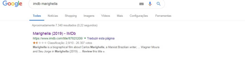 Filme 'Marighella' tem mais de 26 mil avaliações no IMDB, mesmo sem ter estreado no Brasil