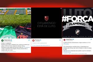 Clubes rivais e ídolos do Flamengo se solidarizam com as vítimas do incêndio no CT