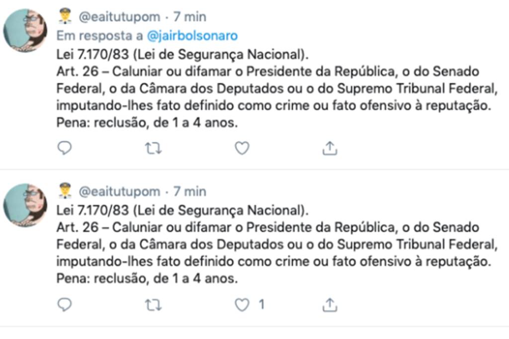 Tuíte de Bolsonaro teve impulso de bots, mas tática se voltou contra ele