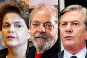 Dilma Rousseff, Lula e Fernando Collor