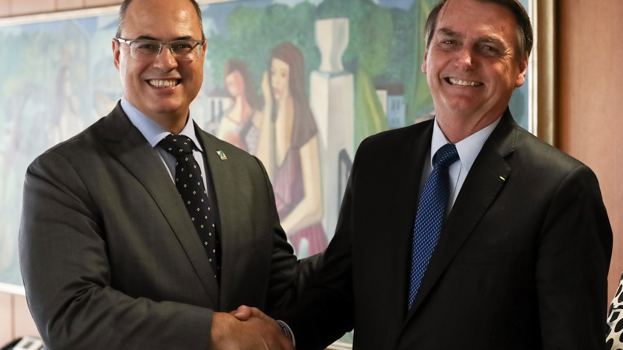 Jair Bolsonaro e Wilson Witzel, ex-governador do Rio, no tempo em que eram amigos —