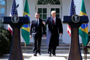Donald Trump se encontra com Jair Bolsonaro