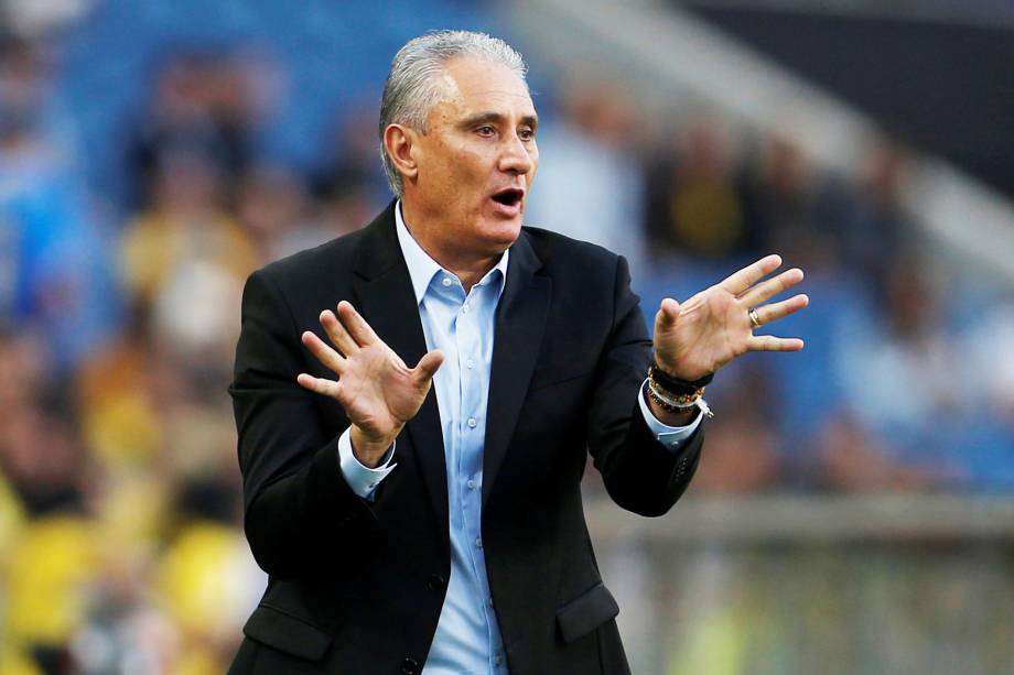 Tite, treinador da  Seleção Brasileira,  durante amistoso contra o Panamá - 23/03/2019