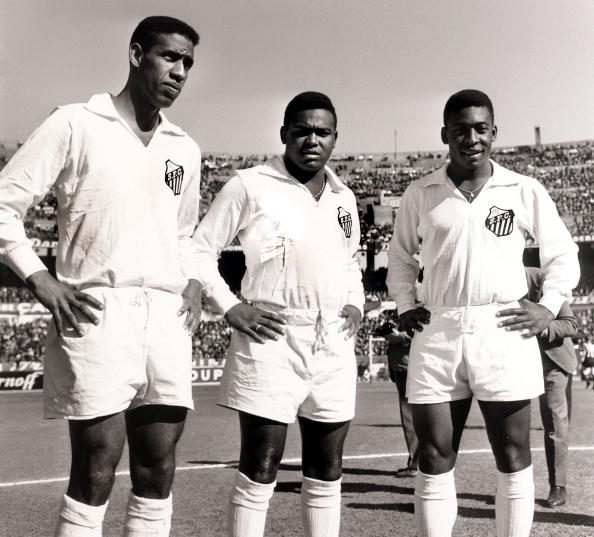 Mengálvio, Coutinho e Pelé em 1957