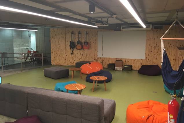 Sala de lazer na sede administrativa do Itaú Unibanco, em São Paulo Sala de lazer na sede administrativa do Itaú Unibanco, em São Paulo