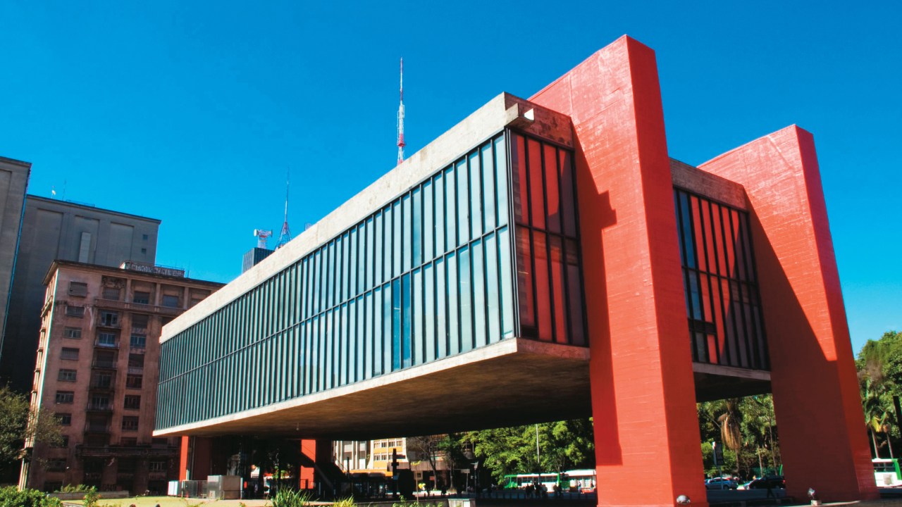 Fachada do prédio do Masp, projeto da arquiteta Lina Bo Bardi, inaugurado em 1968, na Avenida Paulista
