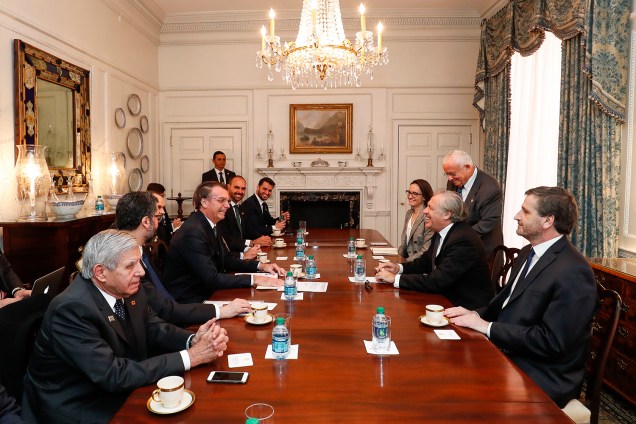 Jair Bolsonaro se encontra com o Senhor Luis Almagro, Secretário-Geral da Organização dos Estados Americanos - 19/03/2019