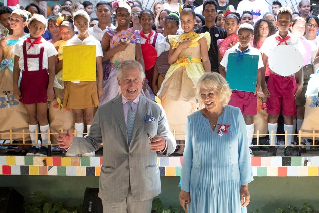Príncipe Charles e Camilla da Grã-Bretanha, Duquesa da Cornualha, visitam o Centro Comunitário Muraleando em Havana, Cuba - 25/03/2019