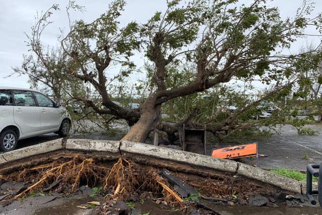 Destruição provocada pela passagem do ciclone Idai na cidade da Beira, Moçambique - 17/03/2019