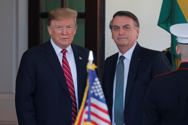 Donald Trump se encontra com Jair Bolsonaro na Casa Branca, em Washington - 19/03/2019
