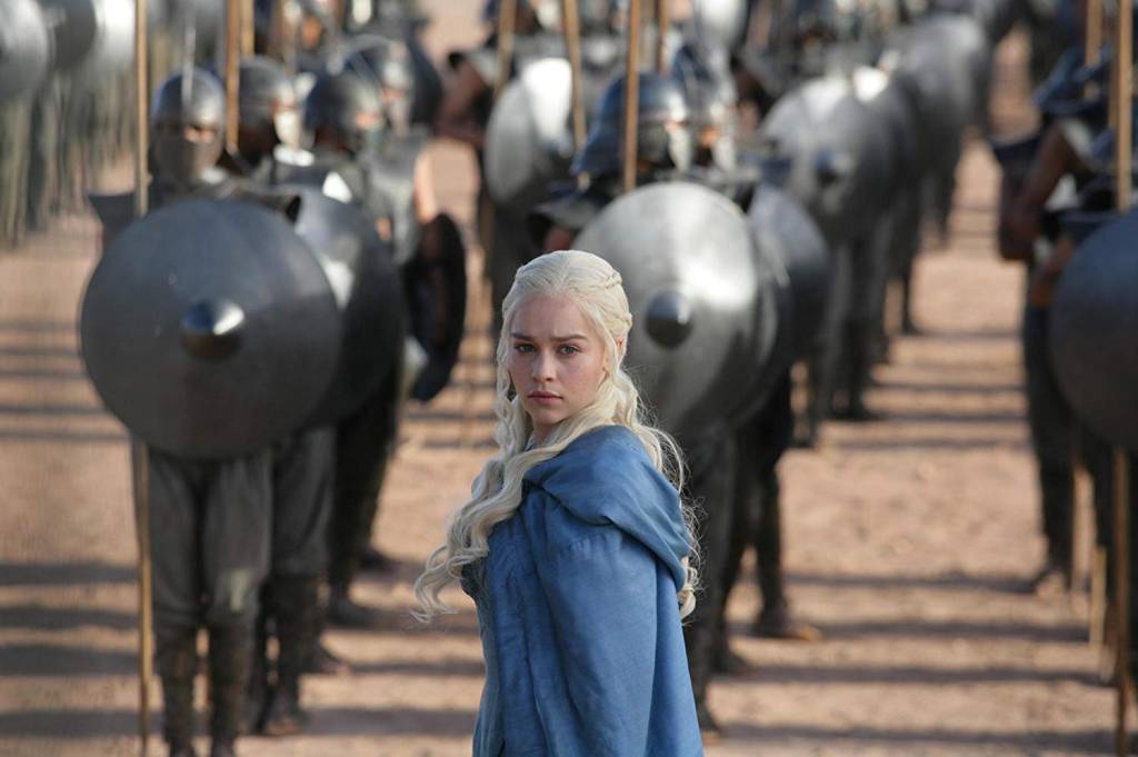 Emilia Clarke em cena do episódio 4 da temporada 3 de' Game of Thrones'