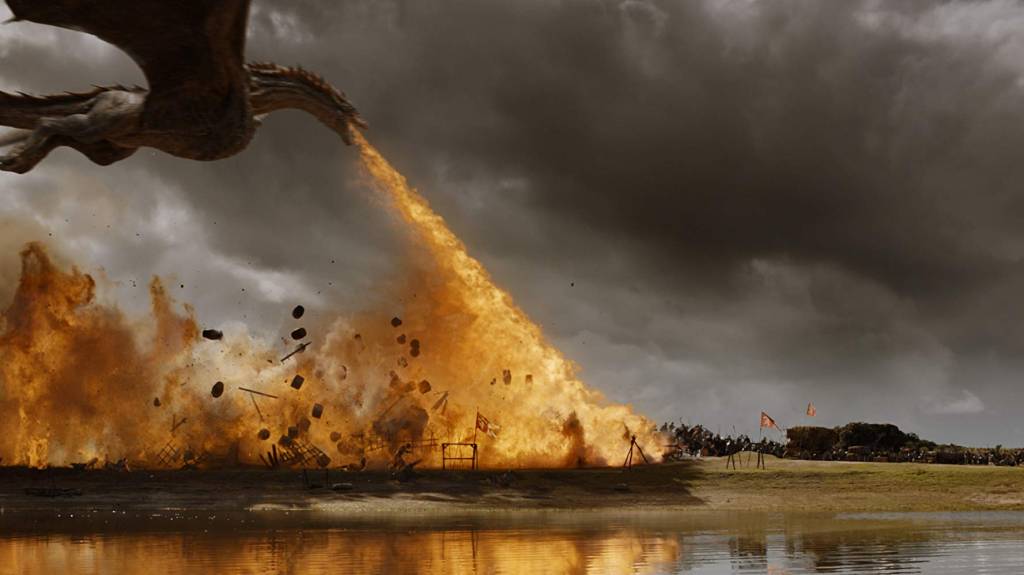 Drogon em cena do episódio 4 da temporada 7 de 'Game of Thrones'
