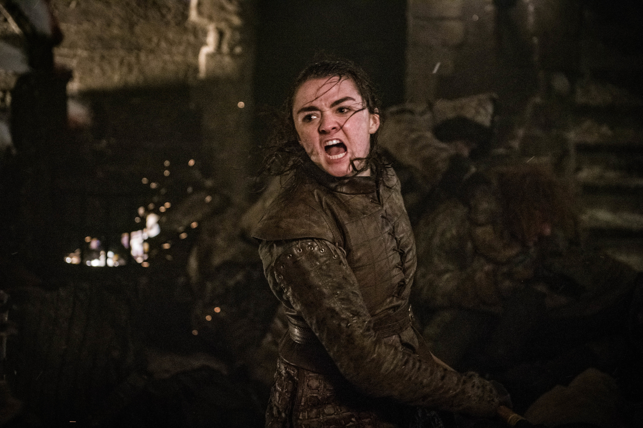 Maisie Williams como Arya Stark na série 'Game of Thrones', da HBO