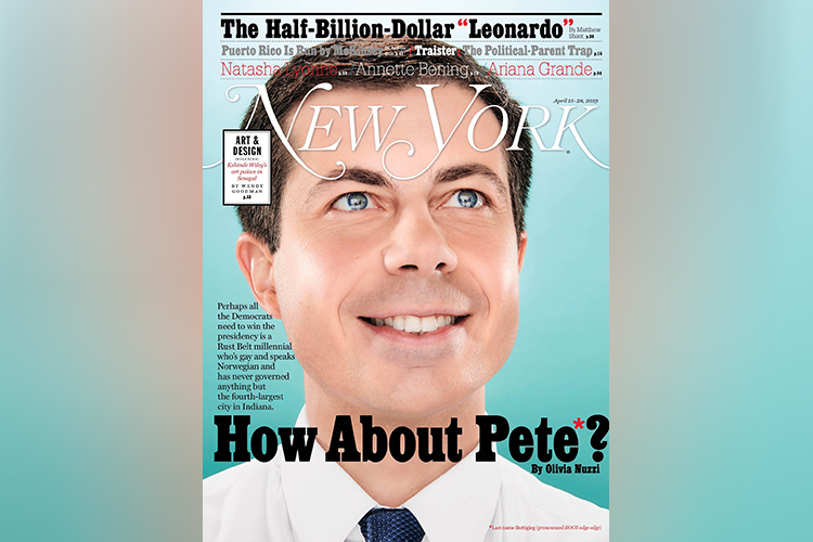 Capa da New York, com Pete Buttigieg Capa da New York, com Pete Buttigieg