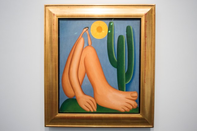 A obra 'Abaporu' (1928), faz parte da exposição 'Tarsila Popular', que traz obras da artista Tarsila do Amaral no Masp (Museu de Arte de São Paulo) - 03/04/2019 A obra 'Abaporu' (1928), faz parte da exposição 'Tarsila Popular', que traz obras da artista Tarsila do Amaral no Masp (Museu de Arte de São Paulo) - 03/04/2019