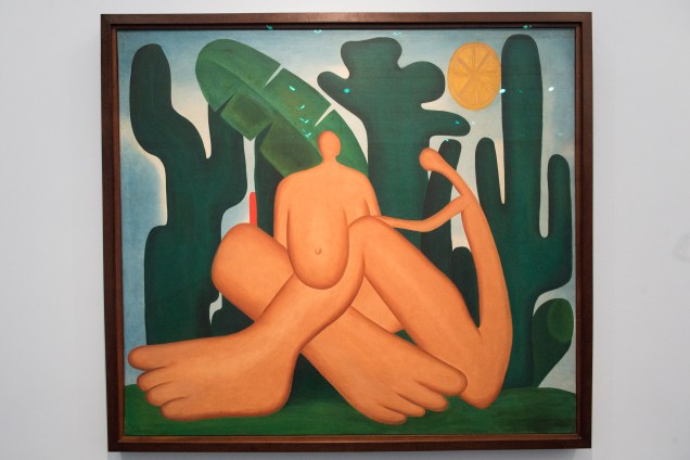 A obra 'Antropofagia' (1929), faz parte da exposição 'Tarsila Popular', que traz obras da artista Tarsila do Amaral no Masp (Museu de Arte de São Paulo) - 03/04/2019 A obra 'Antropofagia' (1929), faz parte da exposição 'Tarsila Popular', que traz obras da artista Tarsila do Amaral no Masp (Museu de Arte de São Paulo) - 03/04/2019