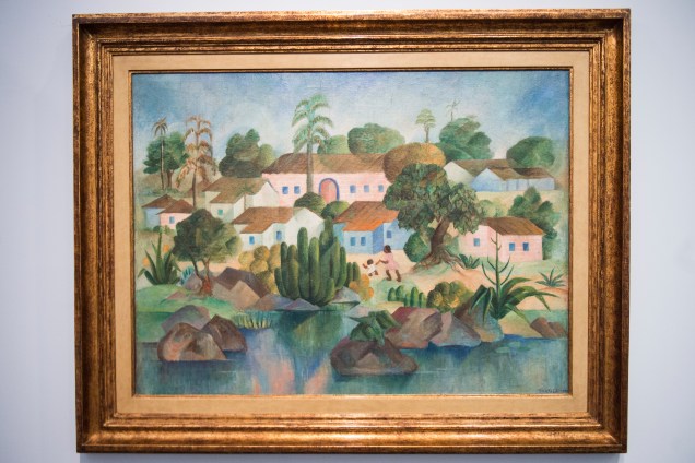 A obra 'Fazenda' (1950) ,faz parte da exposição 'Tarsila Popular', que traz obras da artista Tarsila do Amaral no Masp (Museu de Arte de São Paulo) - 03/04/2019 A obra 'Fazenda' (1950) ,faz parte da exposição 'Tarsila Popular', que traz obras da artista Tarsila do Amaral no Masp (Museu de Arte de São Paulo) - 03/04/2019