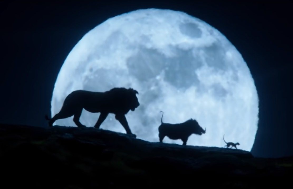 Cena de ‘O Rei Leão’, de 2019, recria imagem do longa animado de 1994