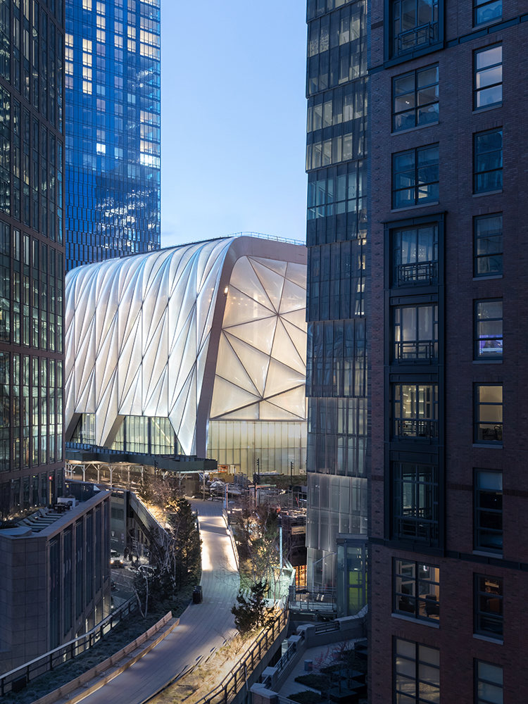 The Shed visto da Highline The Shed visto da Highline
