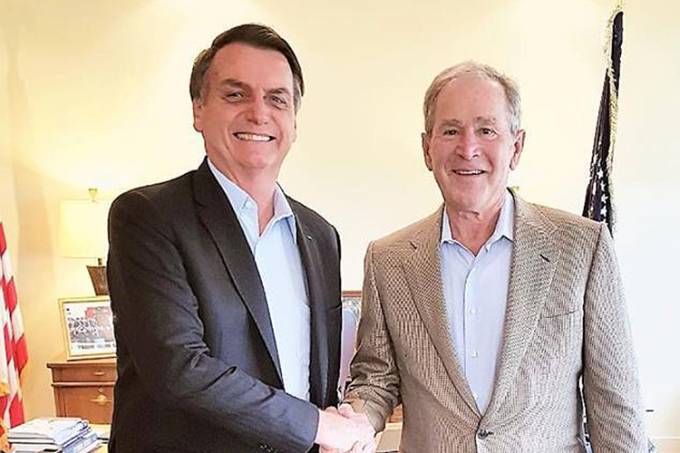 Jair Bolsonaro e George W.Bush