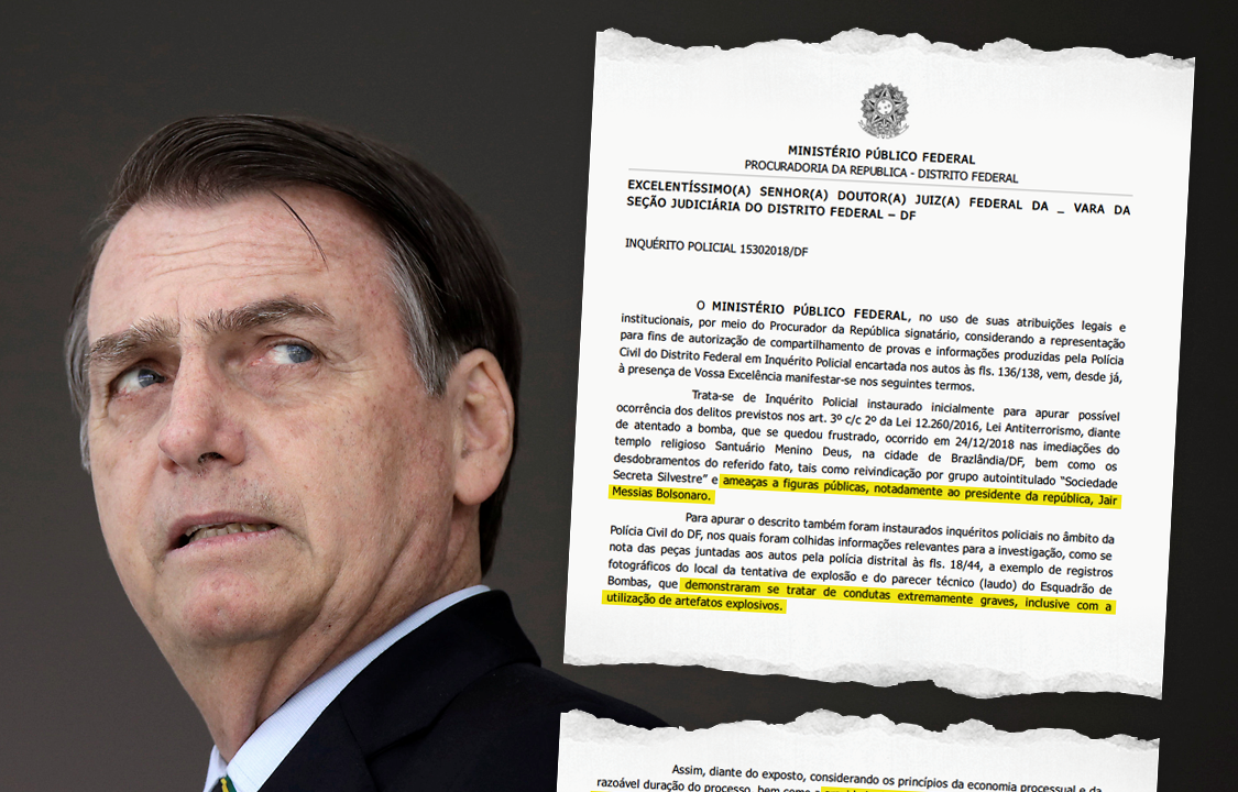 INVESTIGAÇÃO - Polícia Federal apura ameaças de um grupo terrorista ao presidente Bolsonaro