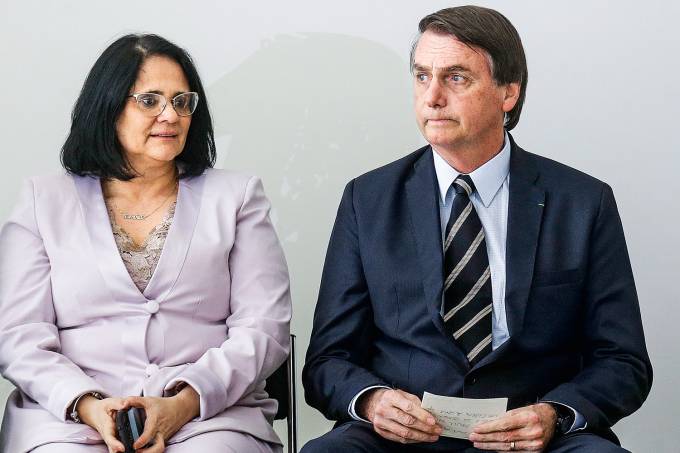 Damares Alves e Jair Bolsonaro