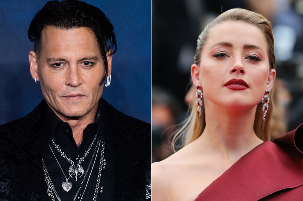 O ator Johnny Depp e a atriz Amber Heard //