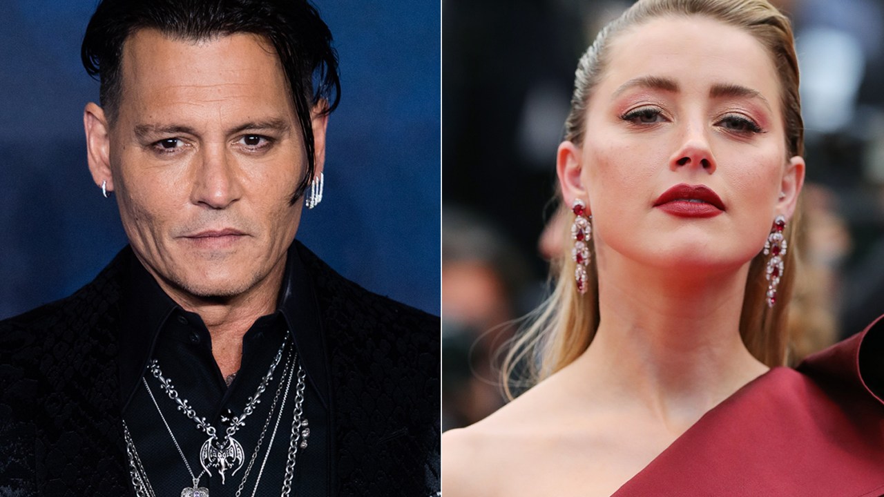 O ator Johnny Depp e a atriz Amber Heard //