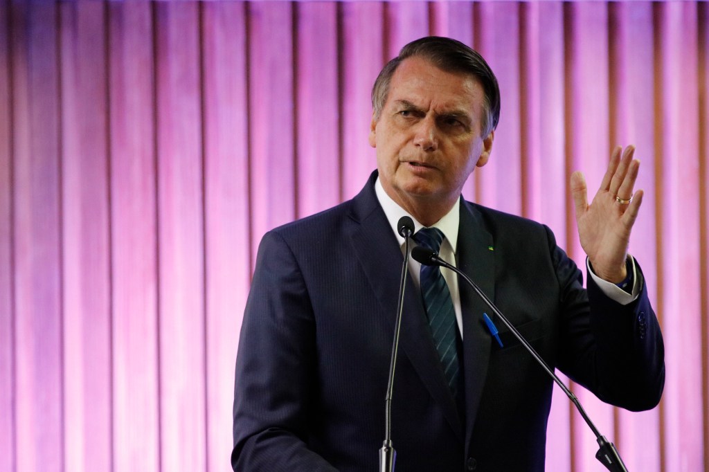 Jair Bolsonaro, em evento no Rio