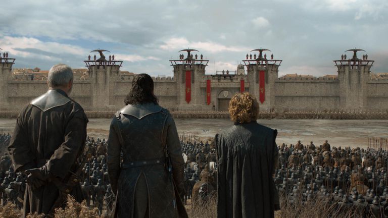 ‘Game of Thrones’: Davos Seaworth (Liam Cunningham), Jon Snow (Kit Harington) e Tyrion Lannister (Peter Dinklage) ‘Game of Thrones’: Davos Seaworth (Liam Cunningham), Jon Snow (Kit Harington) e Tyrion Lannister (Peter Dinklage)