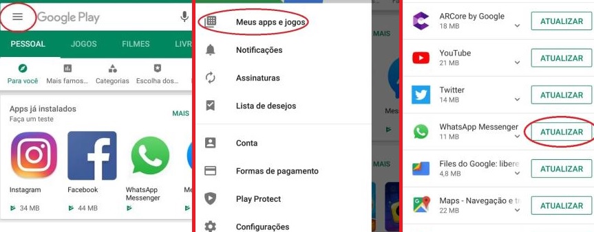 Como atualizar WhatsApp no Android