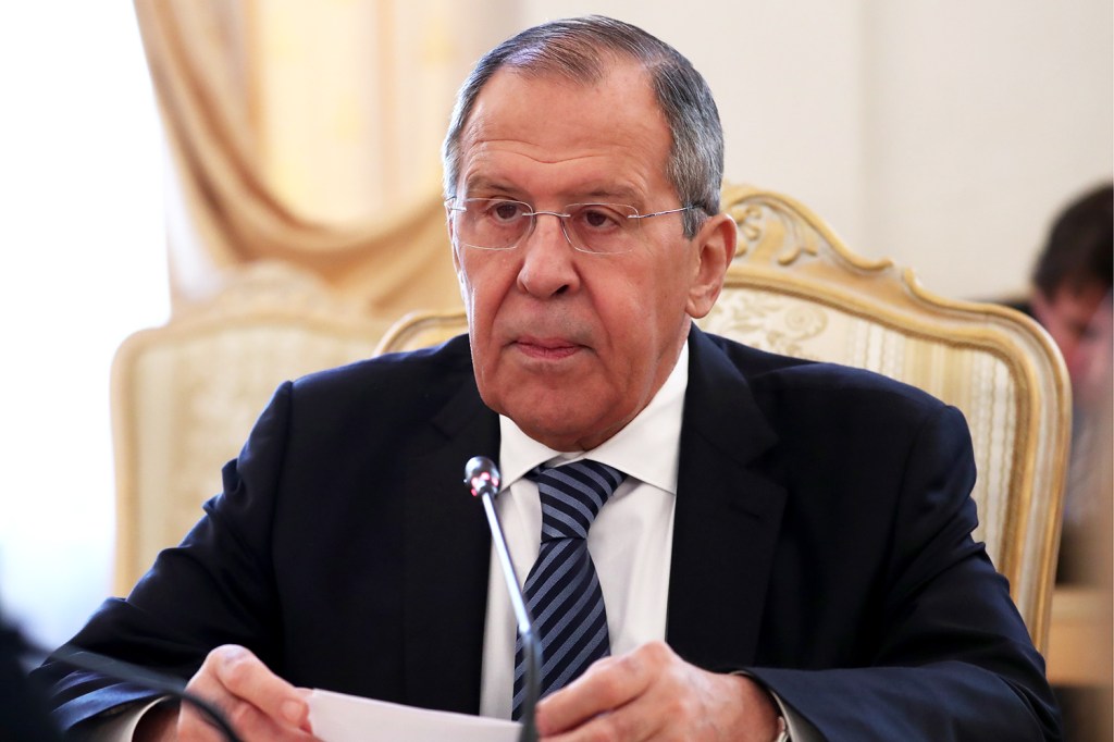 O ministro de Relações Exteriores da Rússia, Sergei Lavrov - 30/04/2019