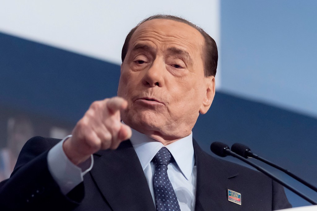O ex-primeiro-ministro italiano Silvio Berlusconi