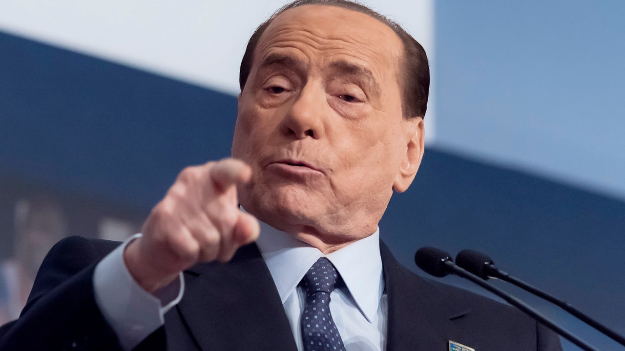 O ex-primeiro-ministro italiano Silvio Berlusconi