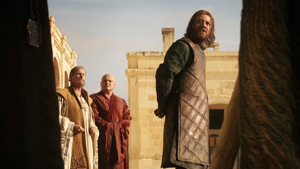 Sean Bean como Ned Stark em cena de 'Game of Thrones'