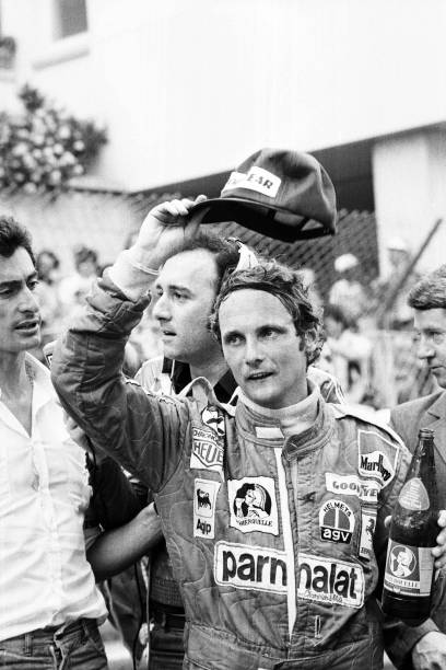 Niki Lauda durante os treinos para o GP de Mônaco de 1976