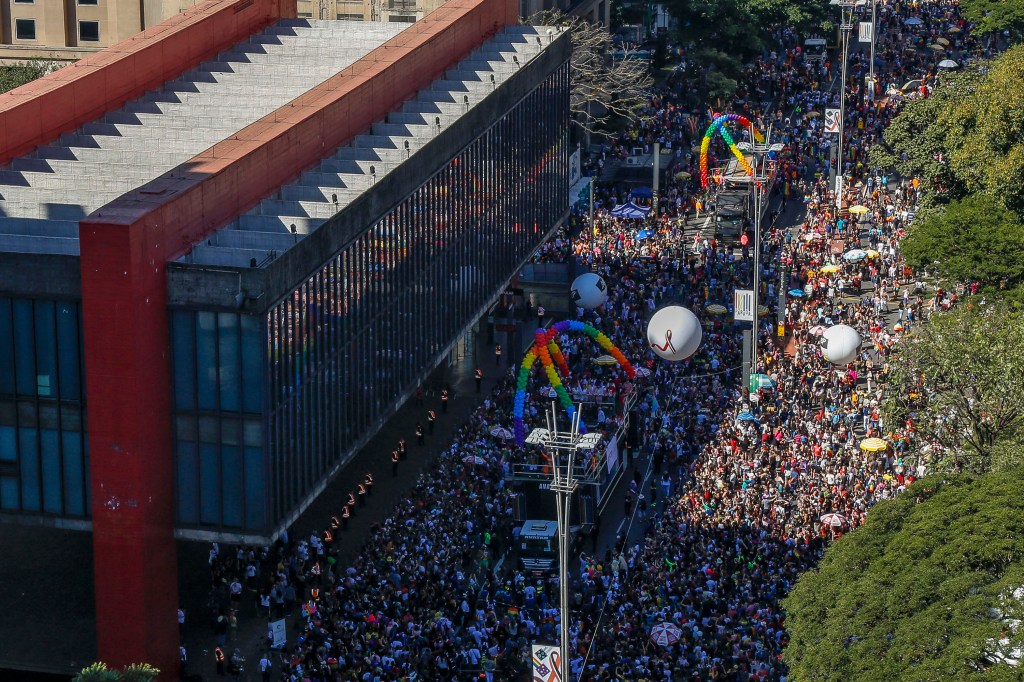 A 23ª edição da Parada do Orgulho LGBT na Avenida Paulista. - 23/06/2019