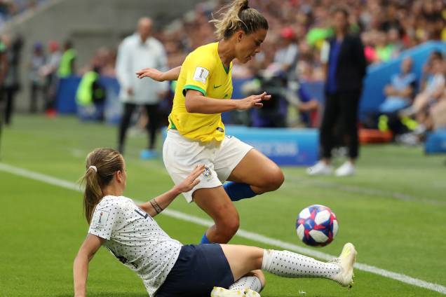 França e Brasil jogo válido pela Copa do Mundo Feminina 2019 Oitavas de final - 23/06/2019