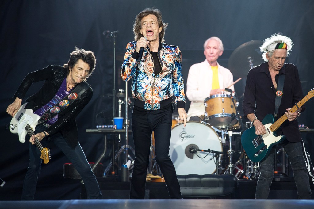 A banda britânica The Rolling Stones realiza apresentação na Mercedes-Benz Arena, localizada em Berlim, na Alemanha, durante a turnê 'No Filter'- 30/06/2018