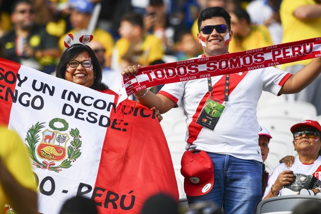 Torcedores marcam presença na Arena Corinthians, antes de partida entre Brasil e Peru, válida pelo grupo A da Copa América - 22/06/2019