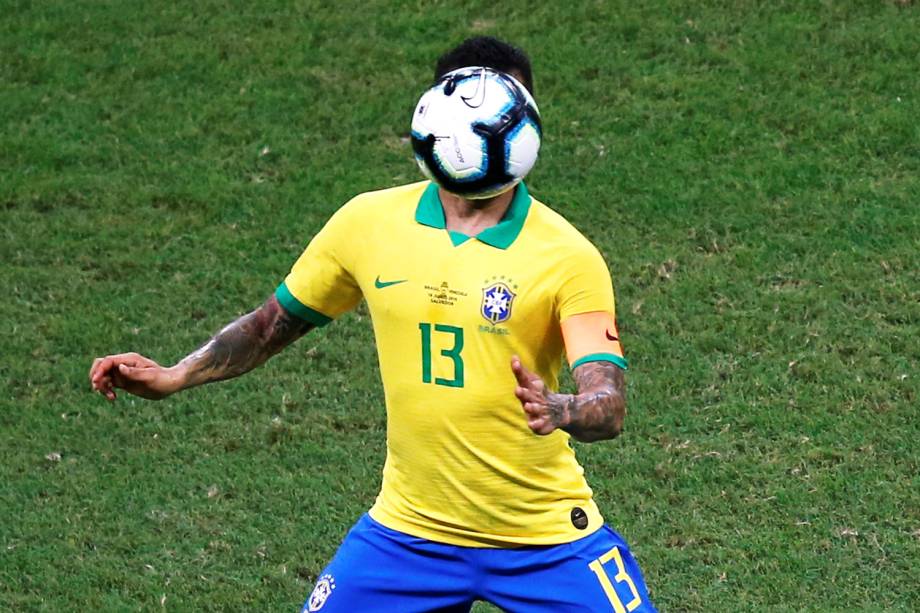 Daniel Alves, jogador da seleção brasileira, durante partida contra a Venezuela - 18/06/2019