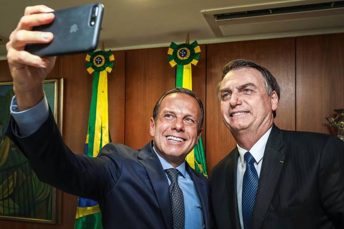 João Doria e Jair Bolsonaro