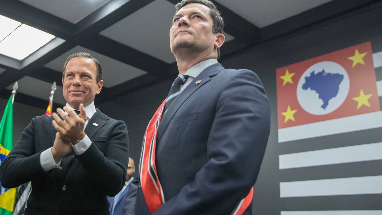 Doria e Moro: articulação do ex-ministro para a eleição em 2022 descarta Senado até segunda ordem