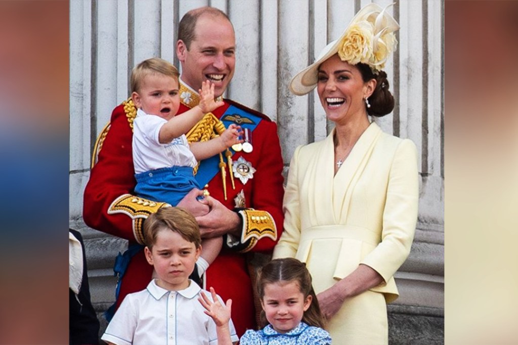 Príncipe William, Kate Middleton e filhos George, Charlotte e Louis -- hoje as crianças têm 8,6 e 3 anos respectivamente