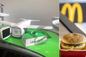 Uber Eats e McDonalds