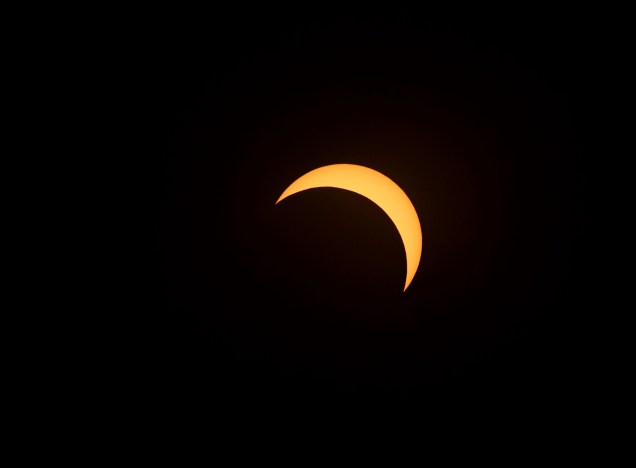Eclipse solar visto a partir do Observatório Europeu do Sul (ESO) em La Higuera, Chile - 02/07/2019
