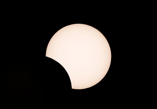 Eclipse solar parcial em Coquimbo, Chile - 02/07/2019